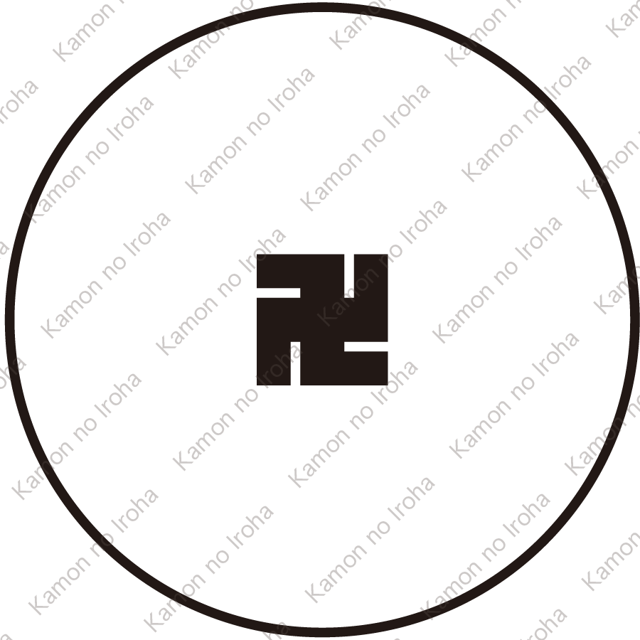糸輪に豆万字紋