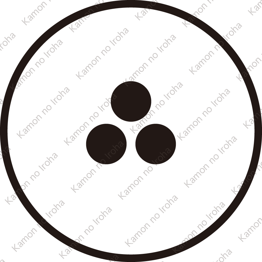糸輪に豆三つ星紋