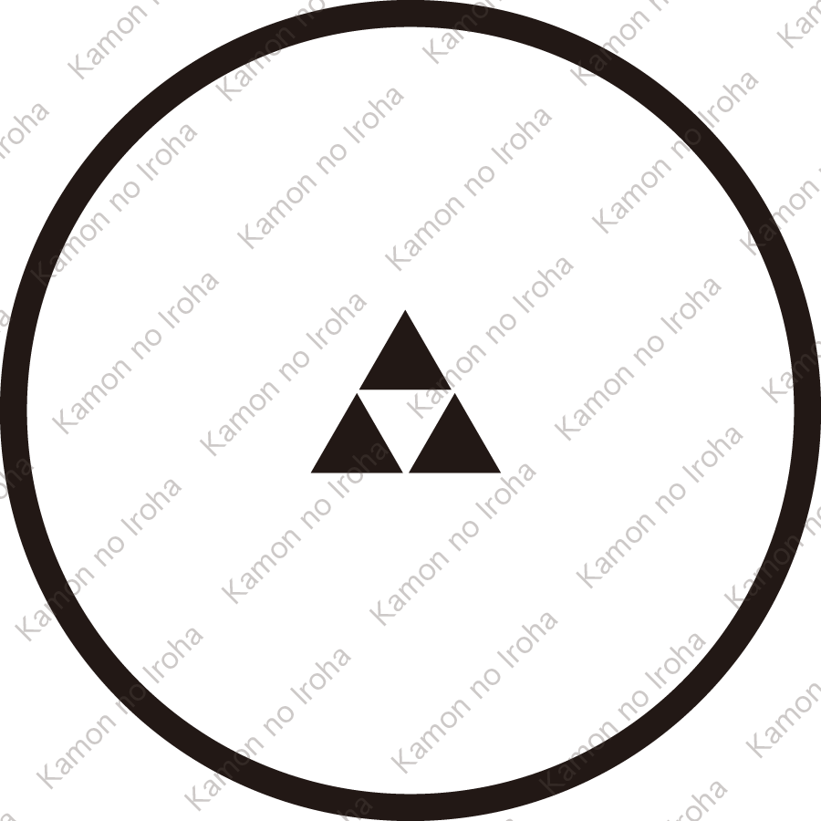 糸輪に豆三つ鱗紋