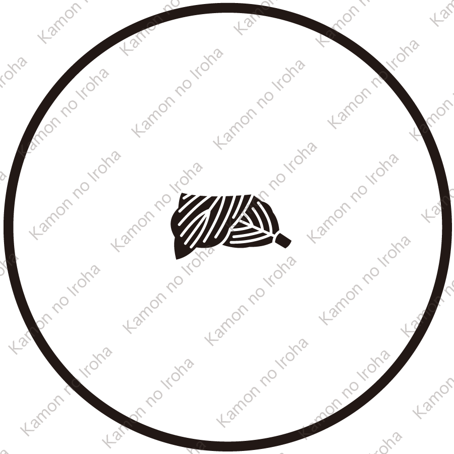 糸輪に豆折れ柏紋