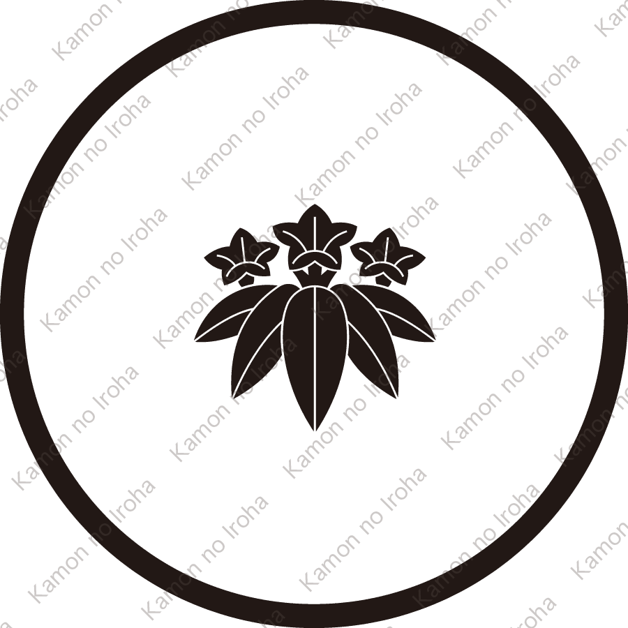 糸輪に豆笹竜胆紋