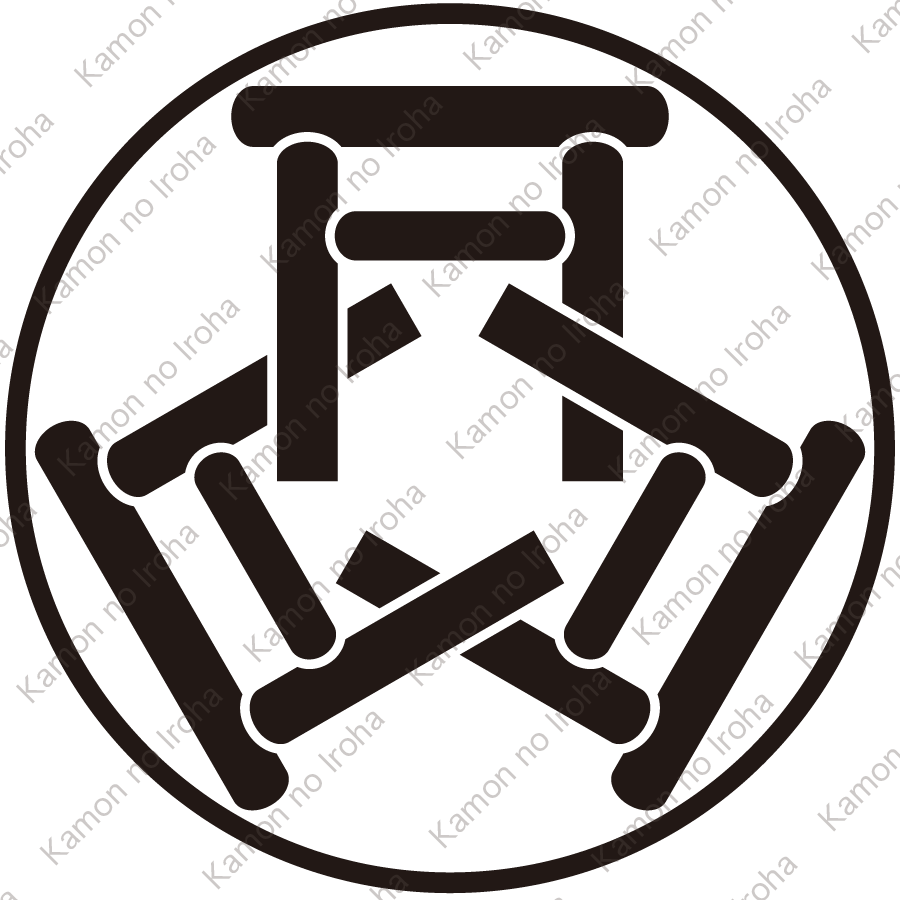 糸輪に三組鳥居紋