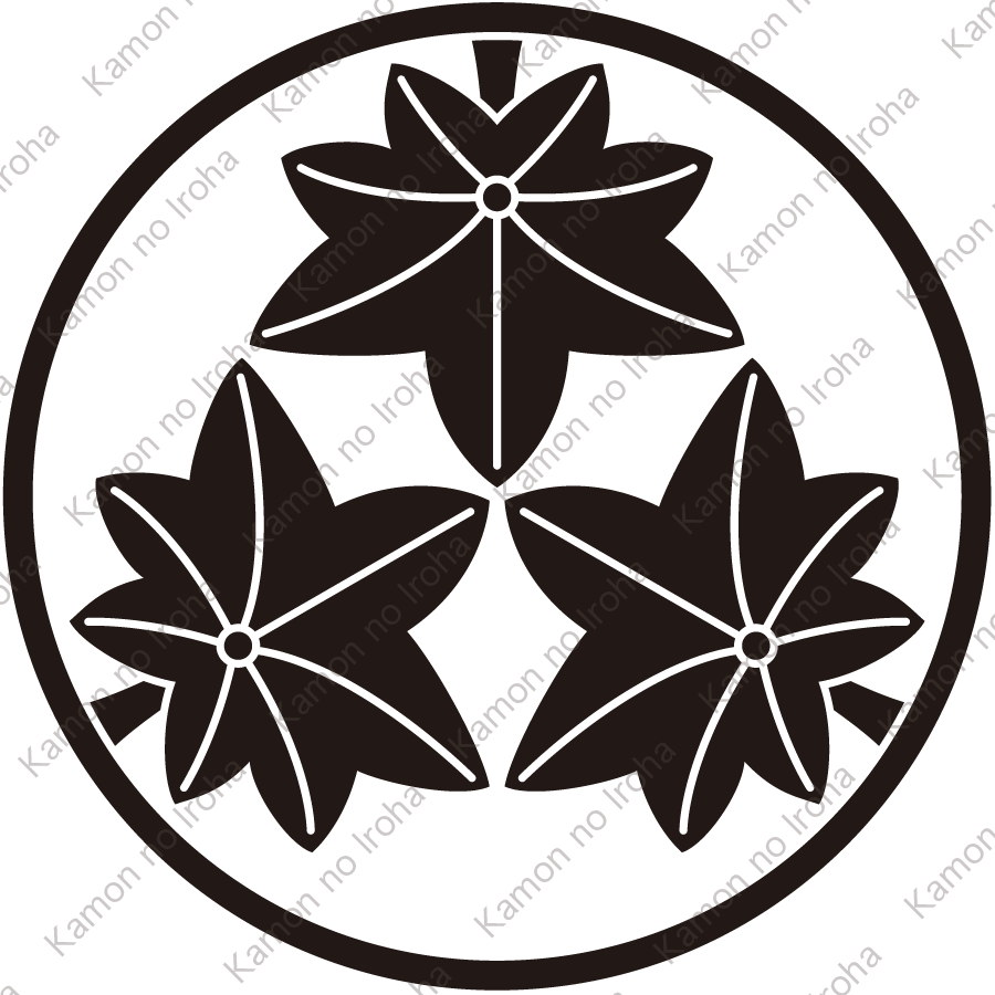 糸輪に三つ楓紋