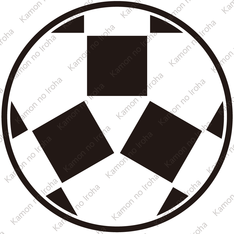 糸輪に三つ割り石紋