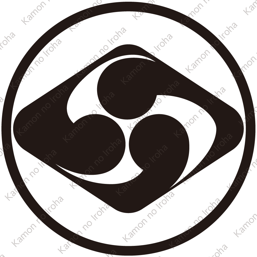 糸輪にむくみ三つ巴菱紋