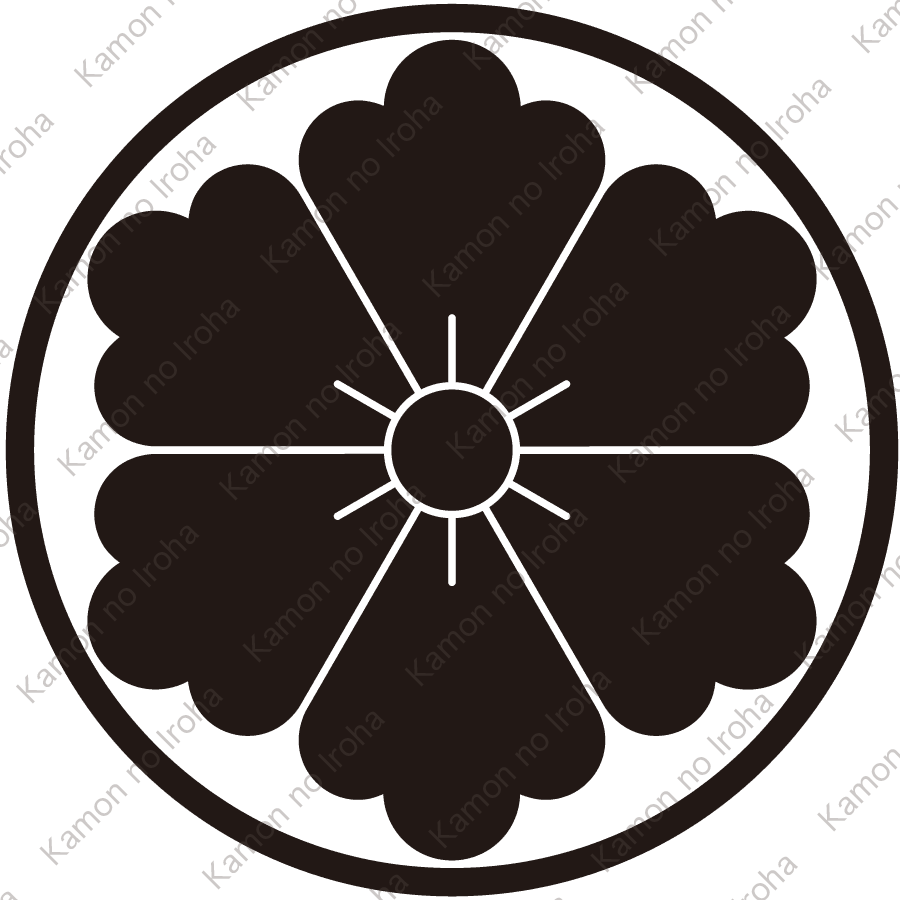 糸輪に六つ唐花紋