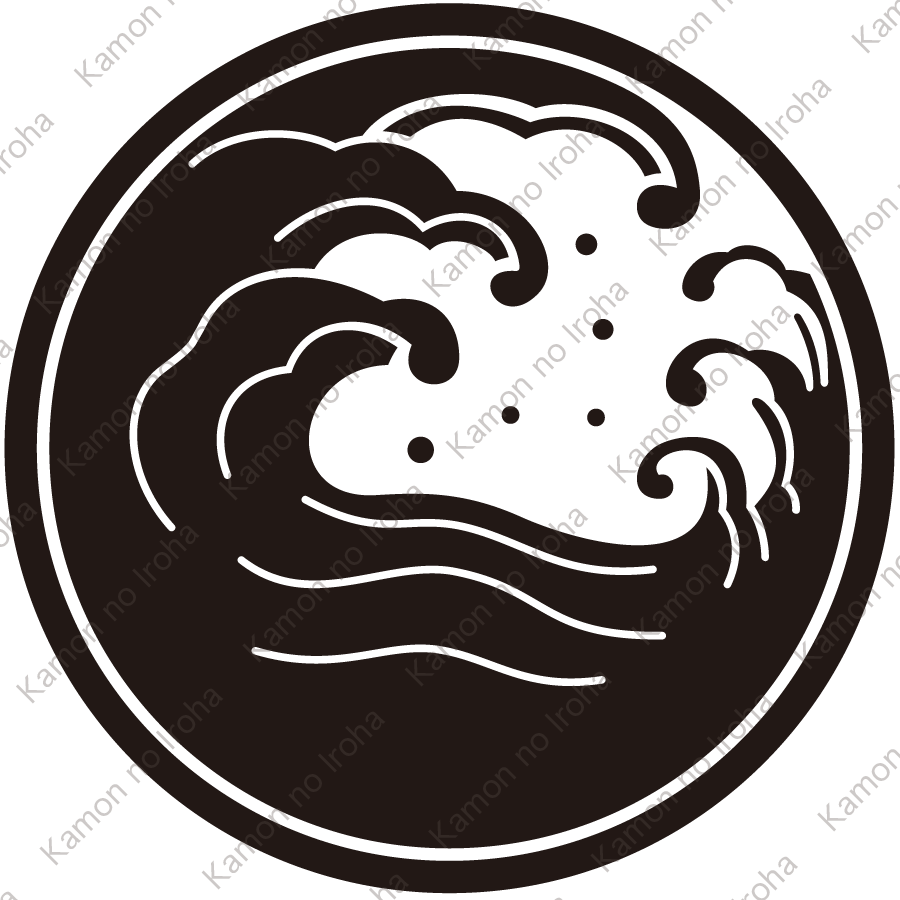 糸輪に浪の丸紋