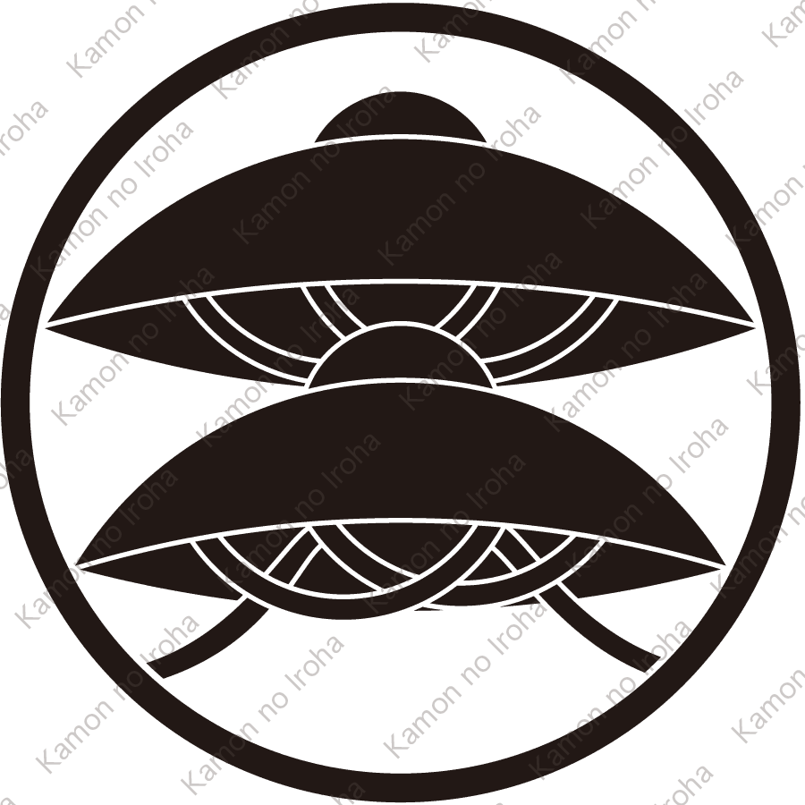 糸輪に二階笠紋