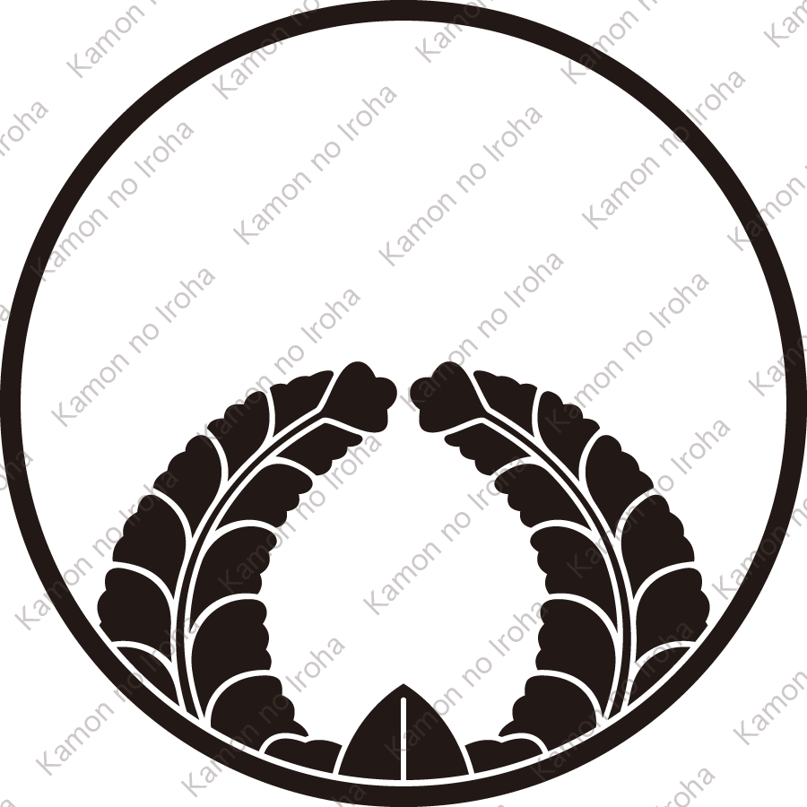 糸輪に覗き上り藤紋