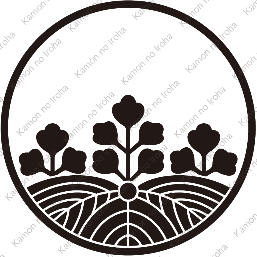 糸輪に覗き五三桐紋