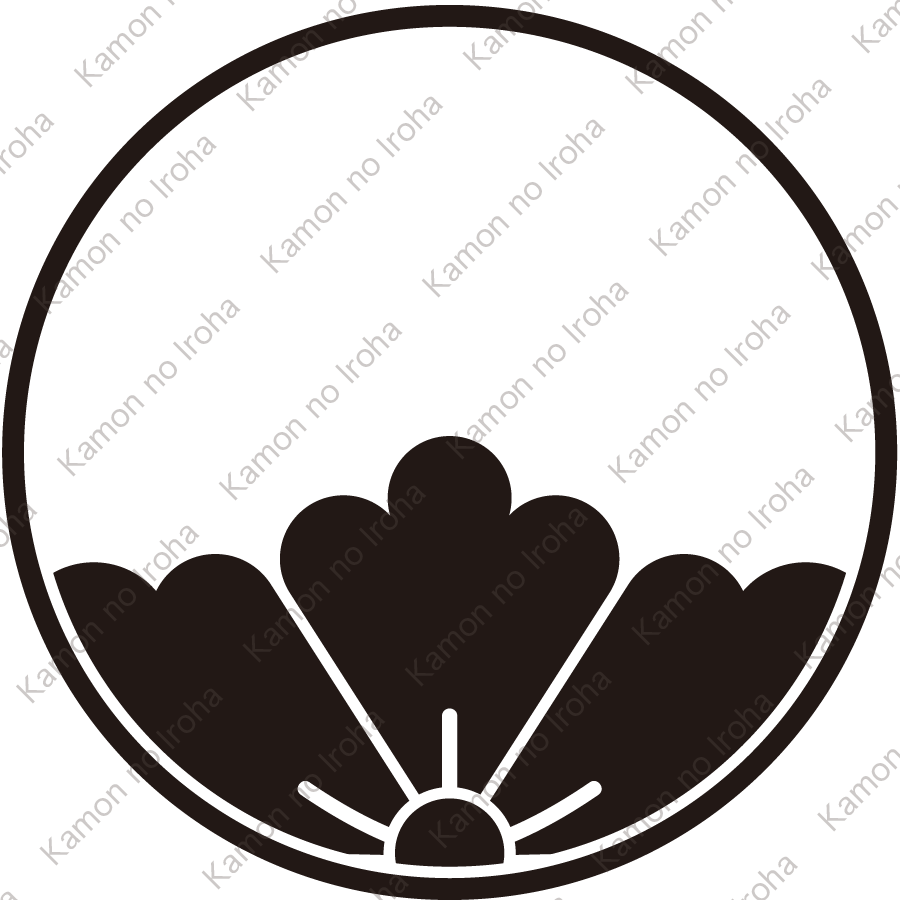 糸輪に覗き花菱紋