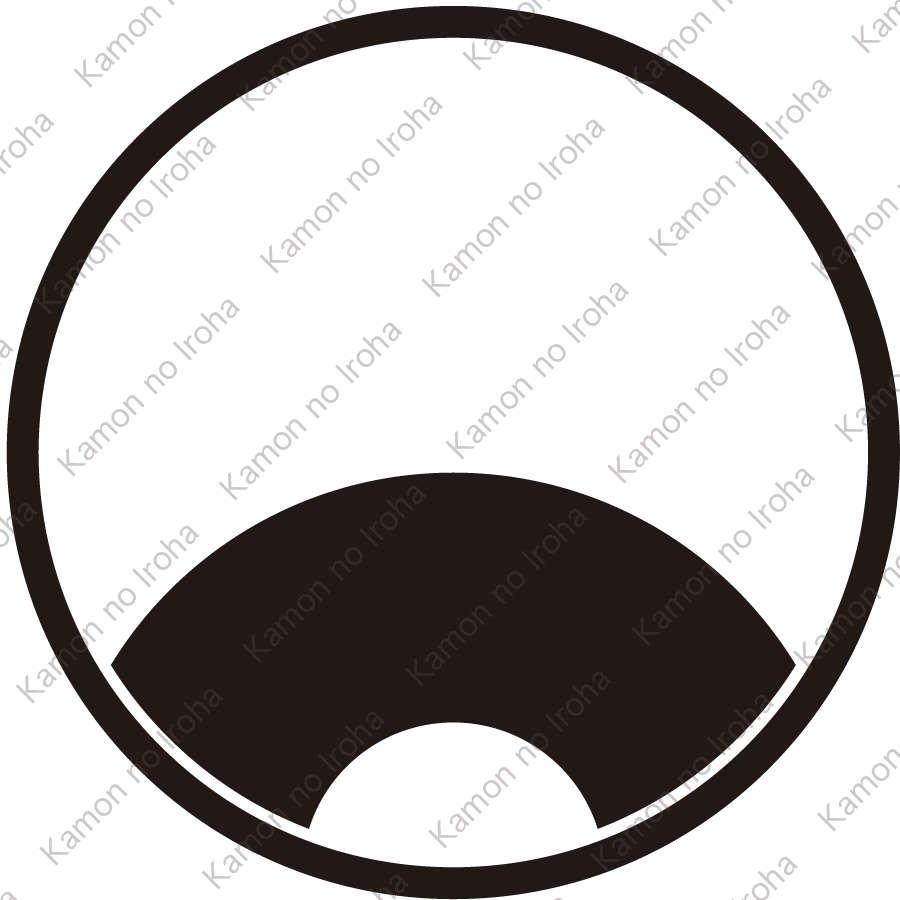 糸輪に覗き蛇の目紋