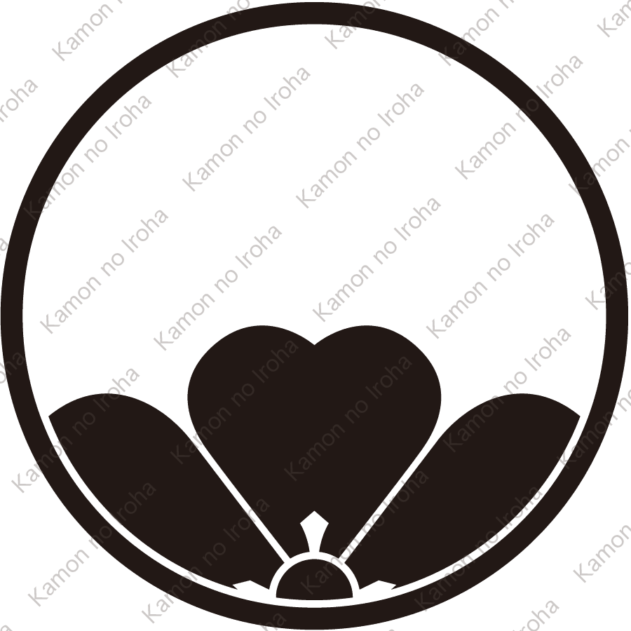 糸輪に覗き片喰紋