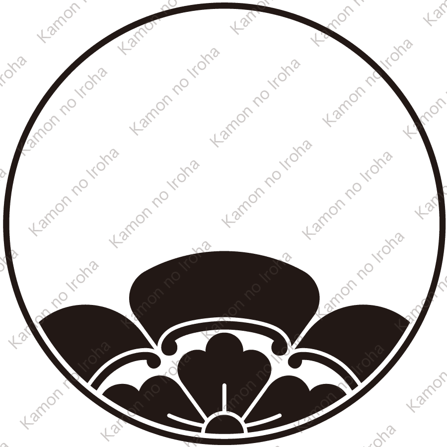 糸輪に覗き木瓜紋