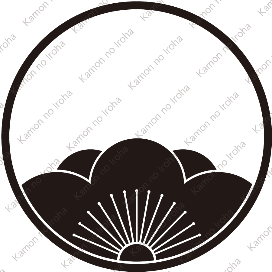糸輪に覗き向う梅紋