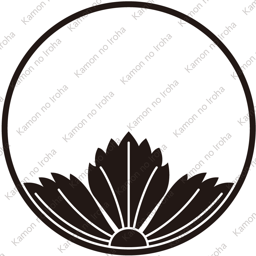 糸輪に覗き撫子紋