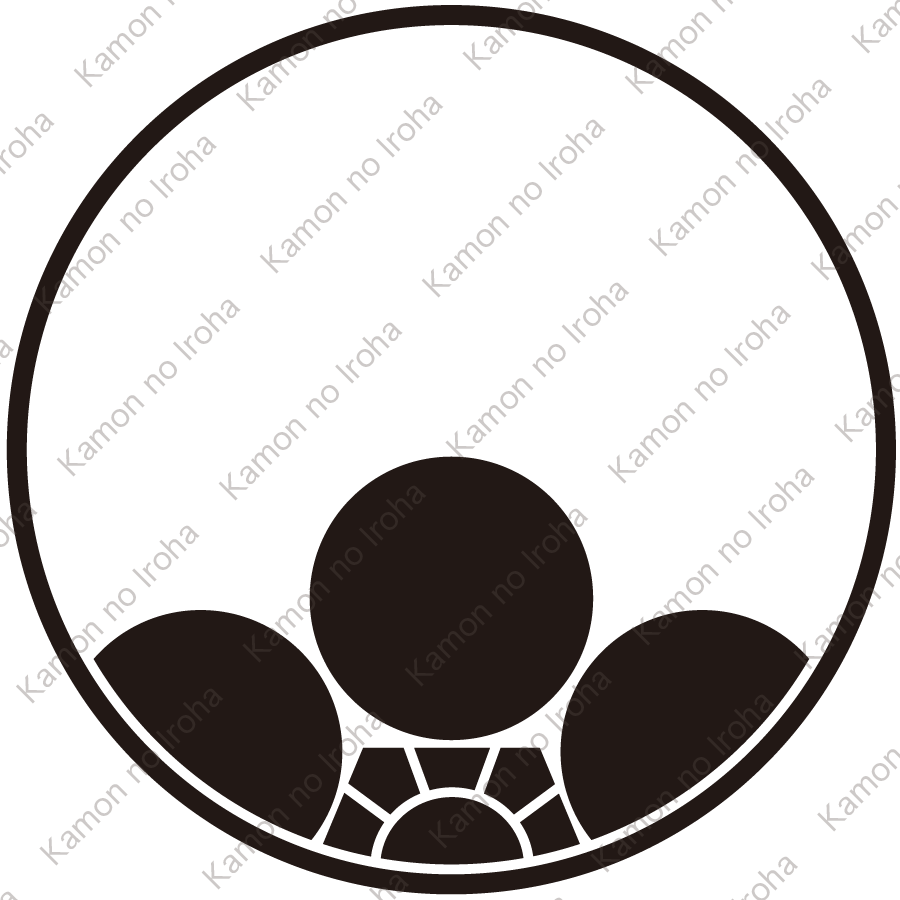 糸輪に覗き梅鉢紋