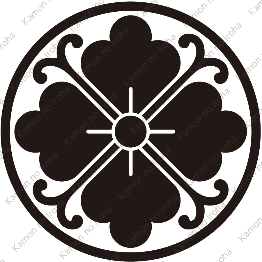 糸輪に蔓花角紋