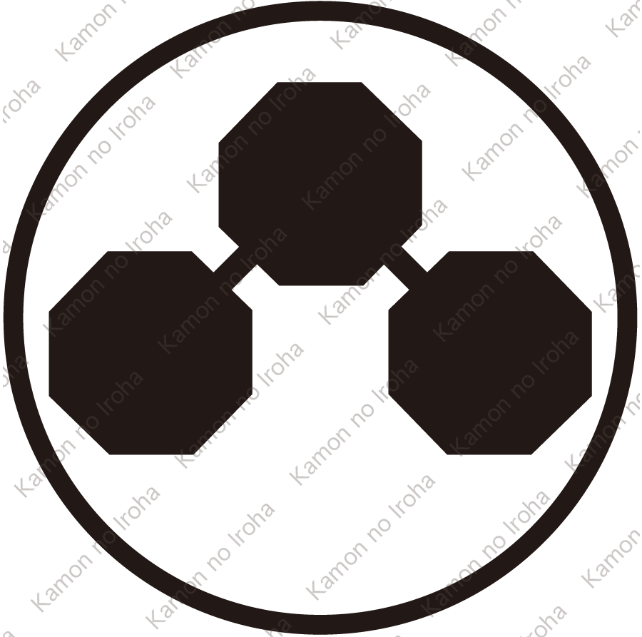 糸輪に隅切り滕紋
