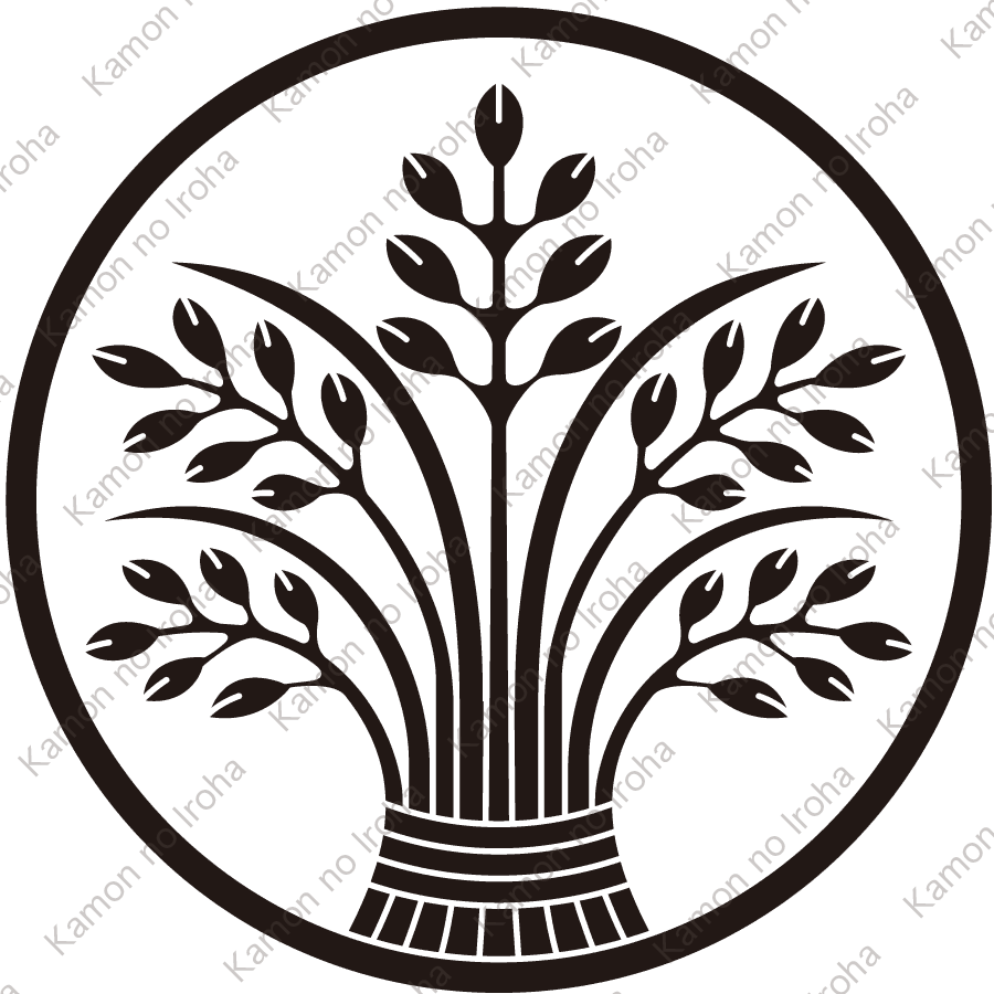 糸輪に束ね稲紋