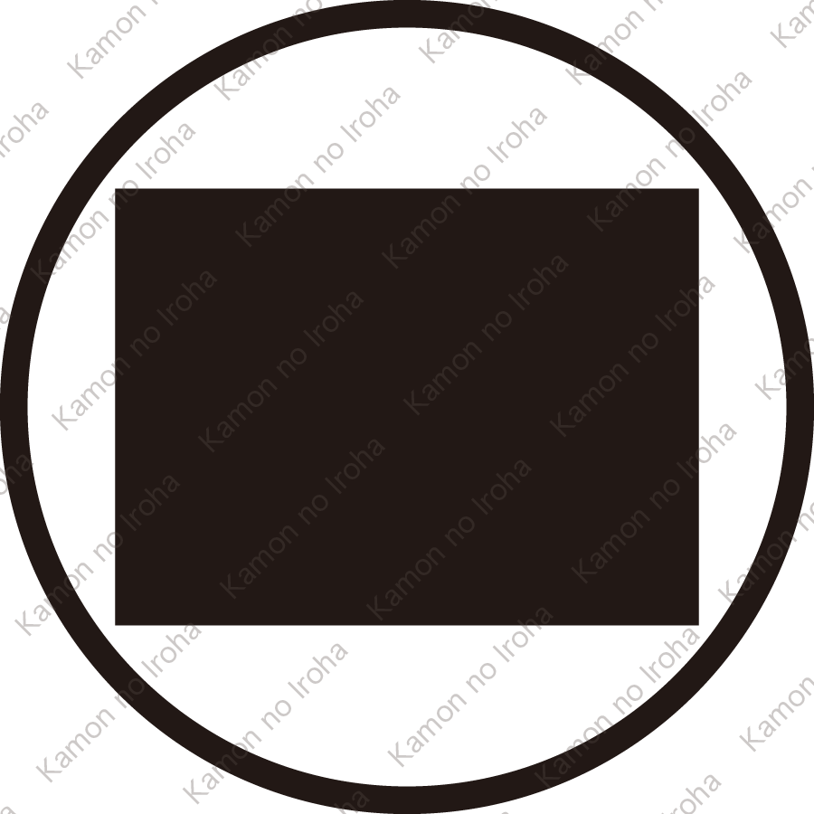 糸輪に垂れ角持ち紋