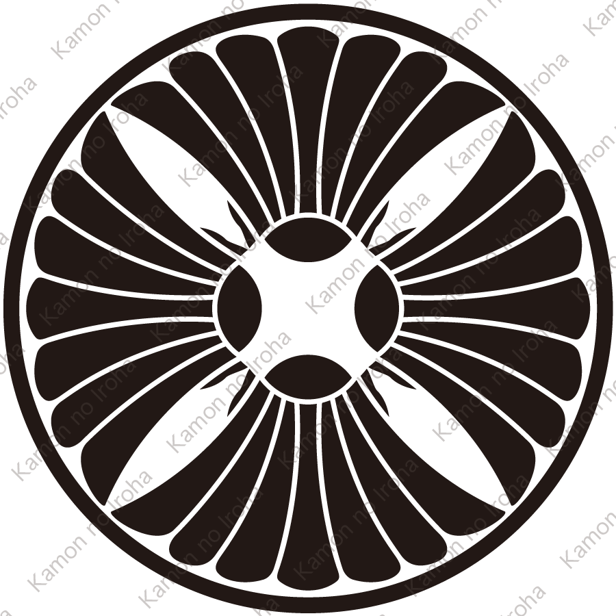 糸輪に四つ板屋貝紋