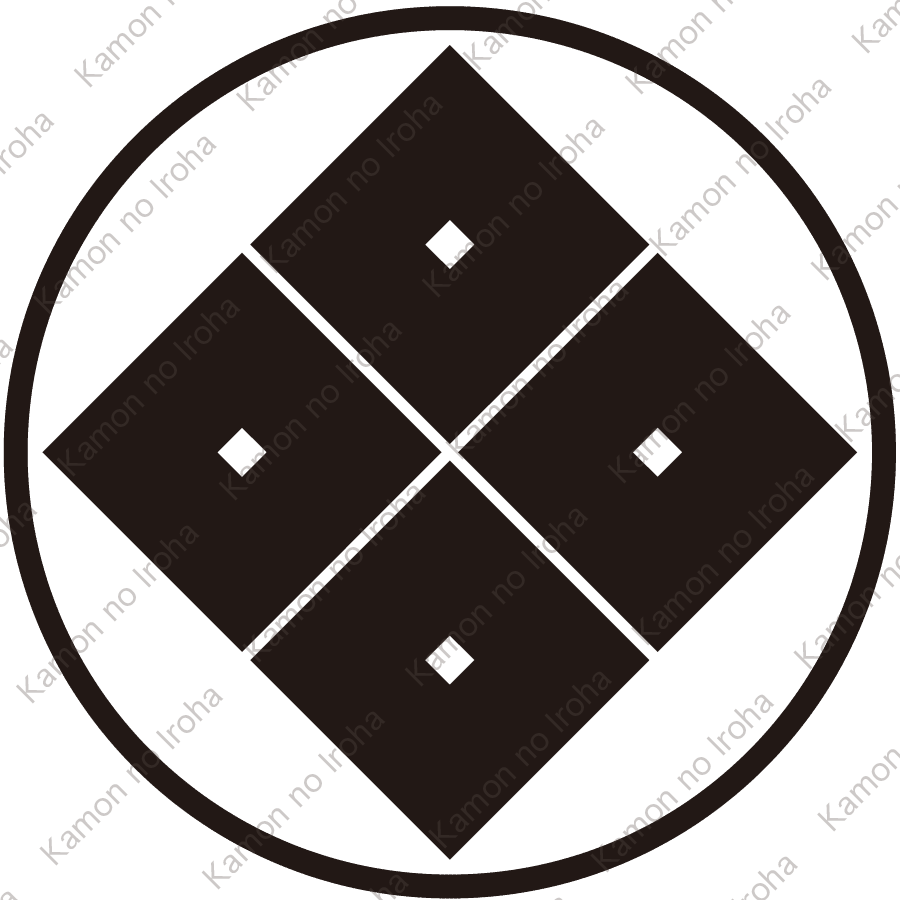 糸輪に四つ目紋