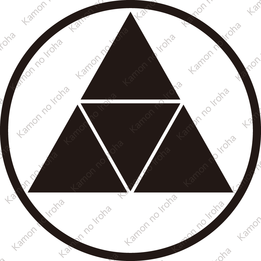 糸輪に四つ鱗紋