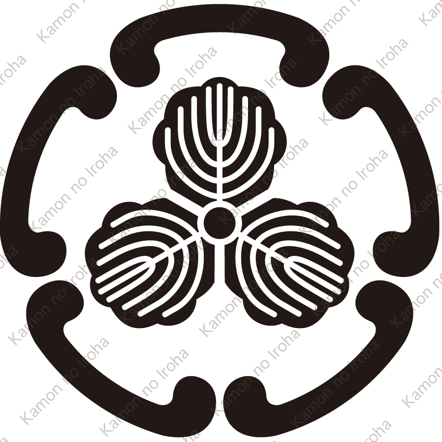 五つ鐶に三つ柏紋