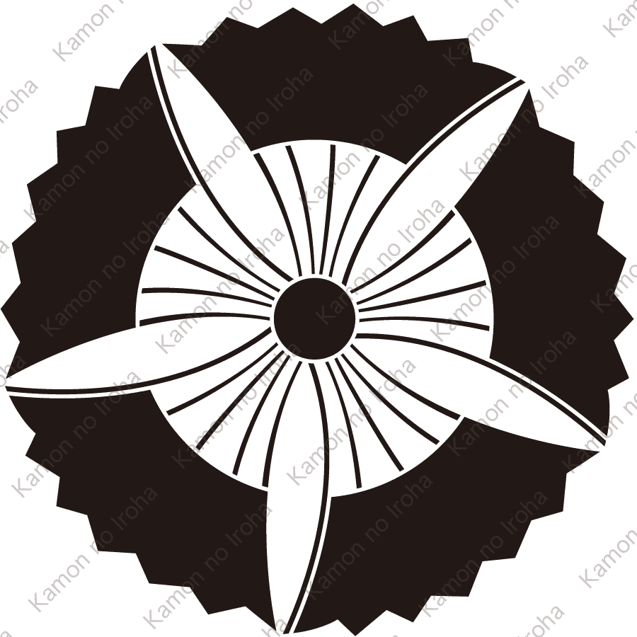 五つ雁木扇車紋