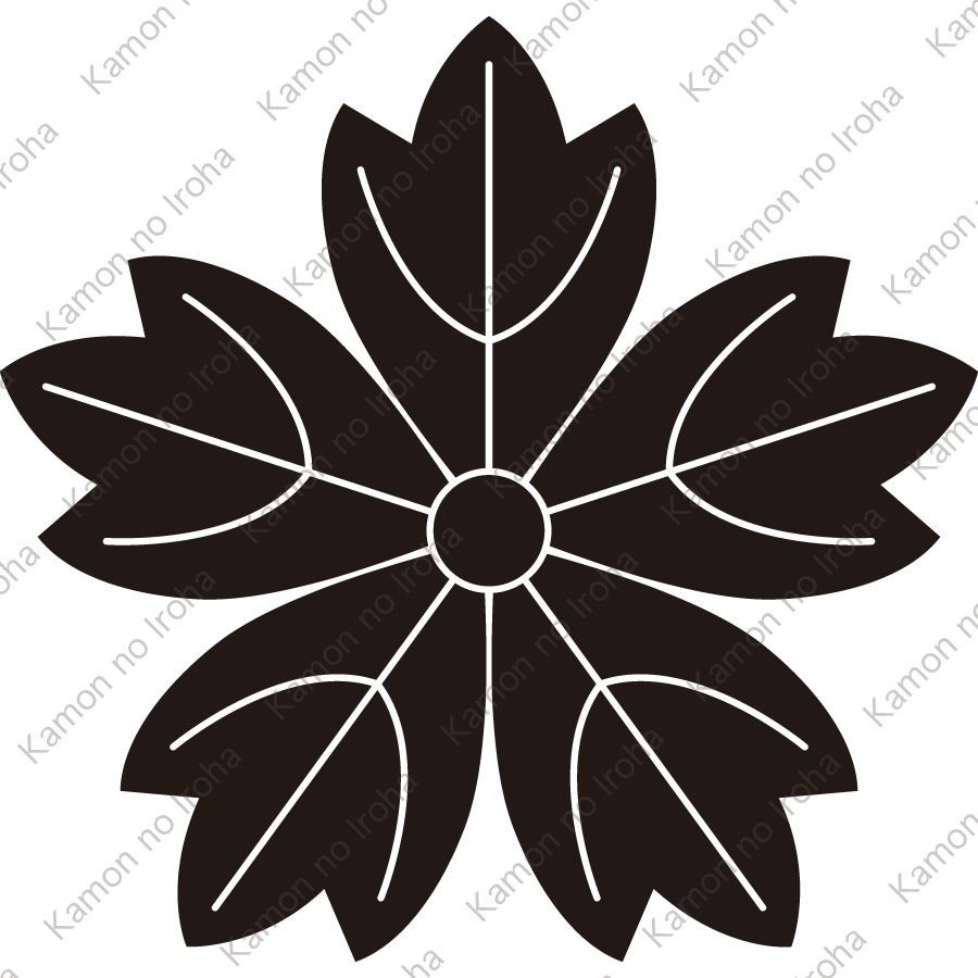 五つ葉牡丹紋