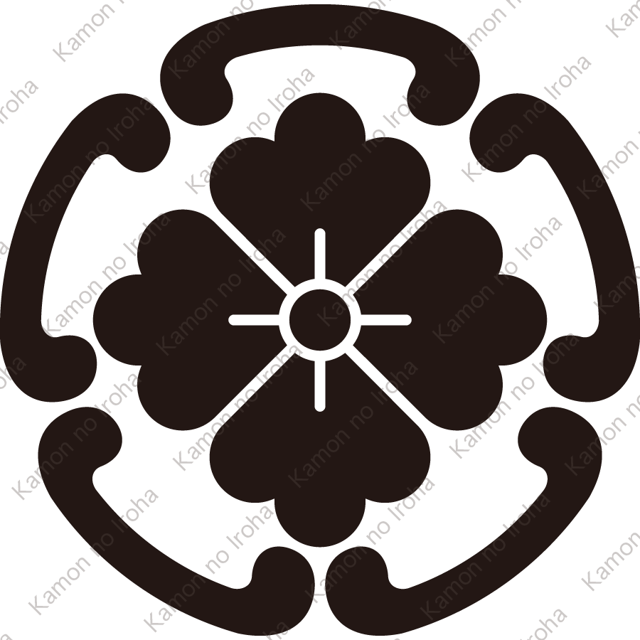 五つ鐶に花角紋