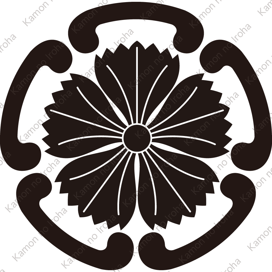 五つ鐶に唐撫子紋