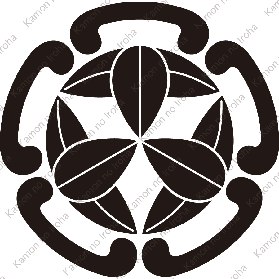 五つ鐶に九枚笹紋