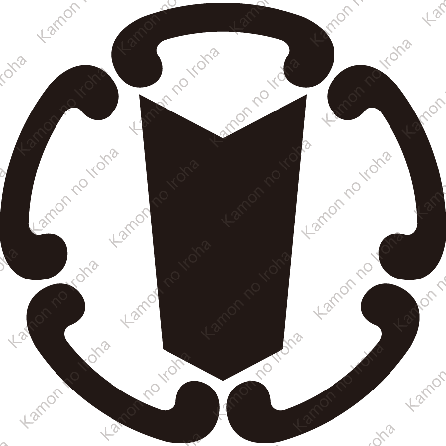 五つ鐶に矢筈紋