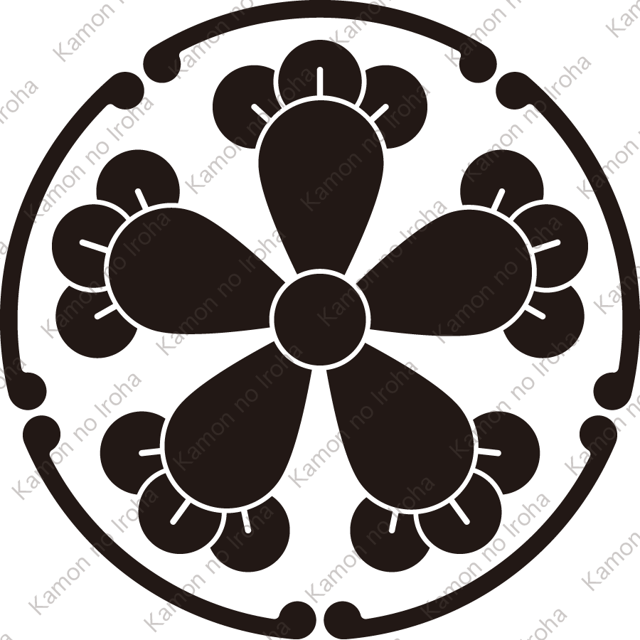 五つ鐶輪に五つ丁子紋