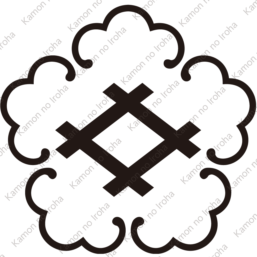 五つ唐鐶に井桁紋