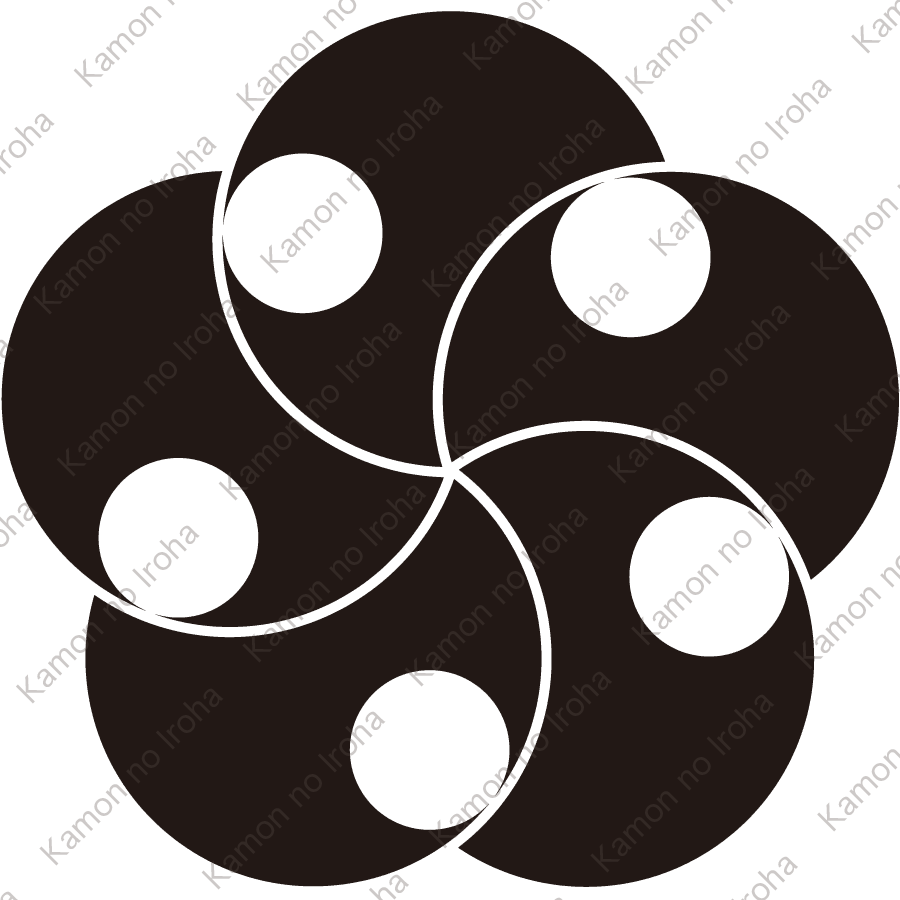 五つ捻じ分銅紋