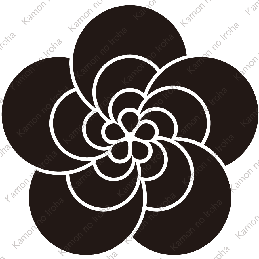 五つ捻じ宝珠紋