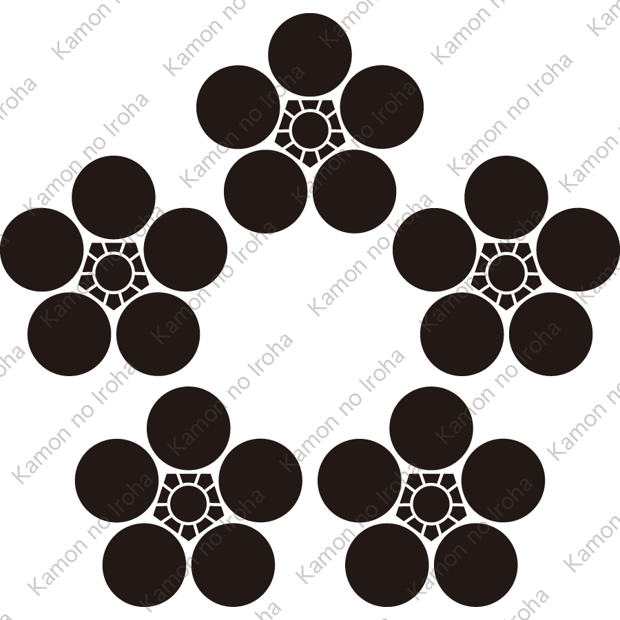 五つ梅鉢紋