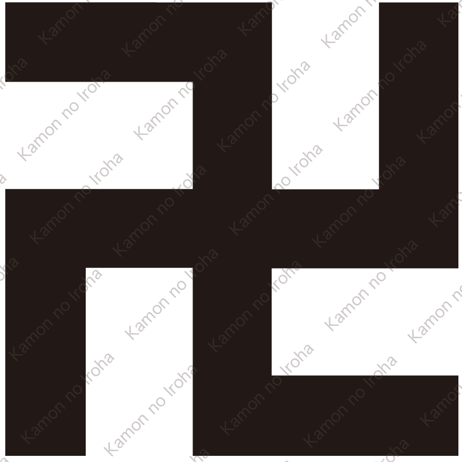 五つ割り万字紋