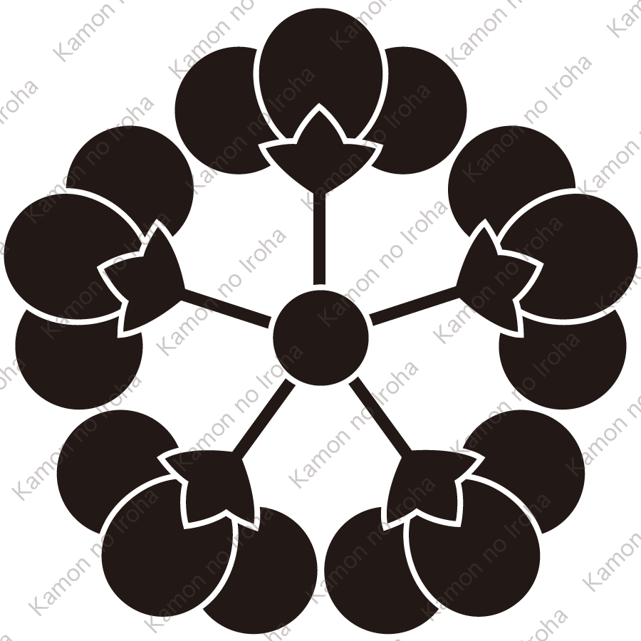 五つ横見裏梅紋