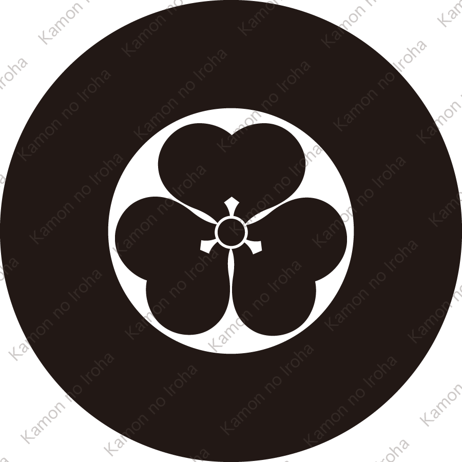 蛇の目に片喰紋