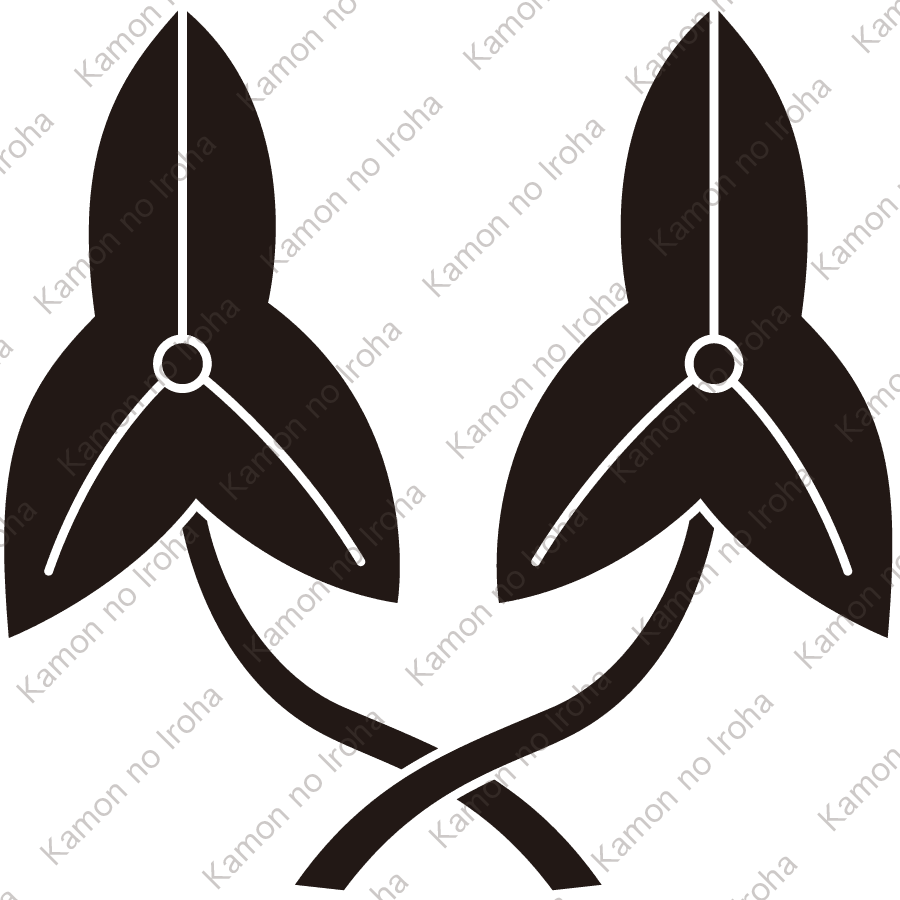 軸違い並び葉沢瀉紋