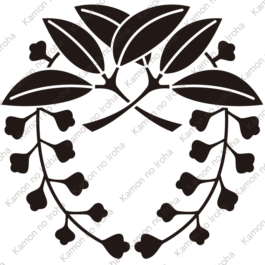 軸違い下り散ら藤紋