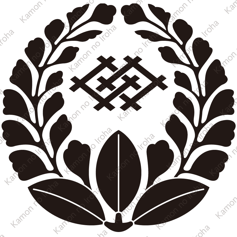 上り藤に違い井桁紋