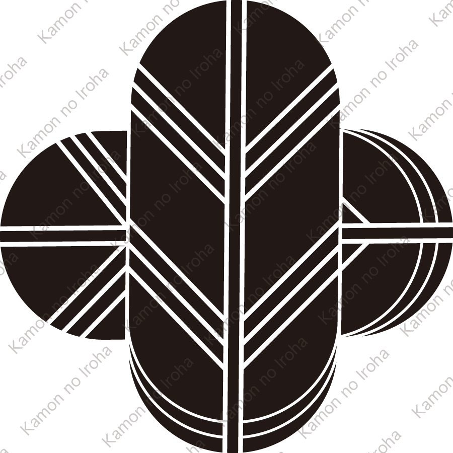 十字違い鷹の羽紋