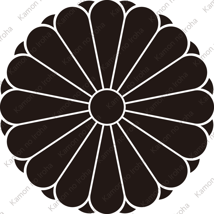 十六葉八重菊紋