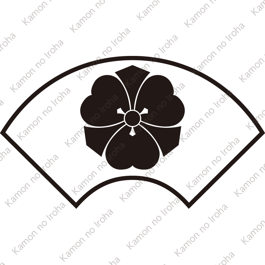 陰地紙に剣片喰紋