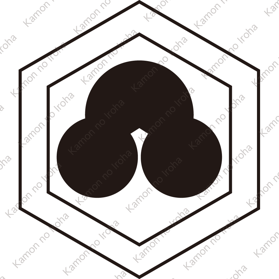 陰一重亀甲に洲浜紋